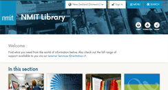 Desktop Screenshot of library.nmit.ac.nz